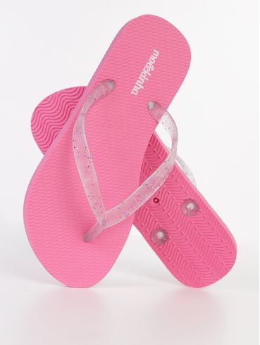 Chinelo Gliter Molekinha Juvenil Para Menina - ROSA