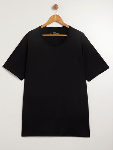 Camiseta Básica Plus Size Masculina PRETO