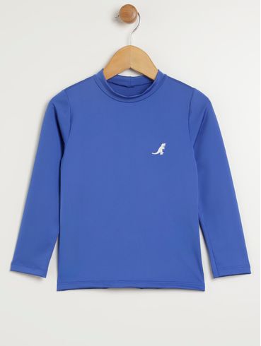Camiseta com Proteção UV Infantil Para Menino - AZUL