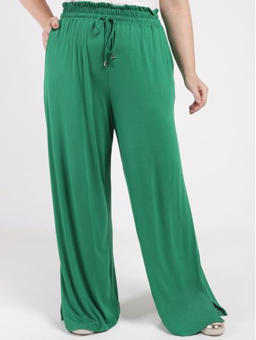 Calça Pantalona Autentique Plus Size Feminina VERDE