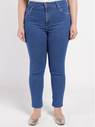 Calça Cigarrete Plus Size Feminino AZUL