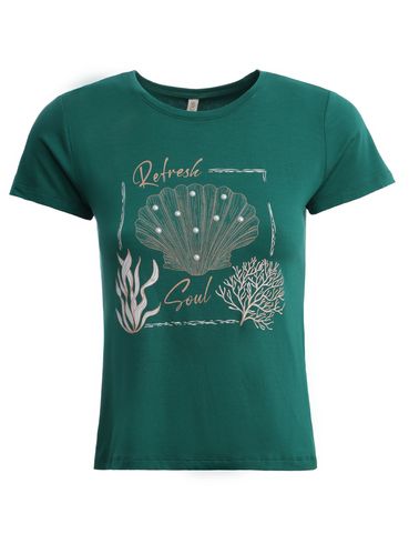 Blusa Manga Curta Feminina VERDE