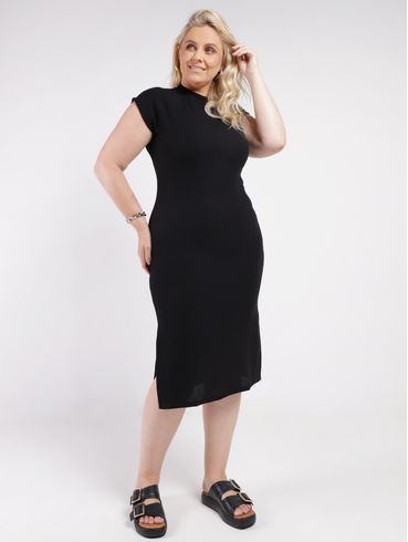 Vestido Plus Size Feminino PRETO