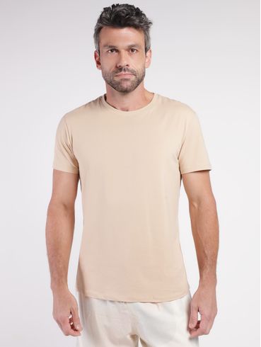 Camiseta Básica Masculina BEGE