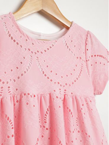 Vestido Infantil Para Menina - ROSA CLARO