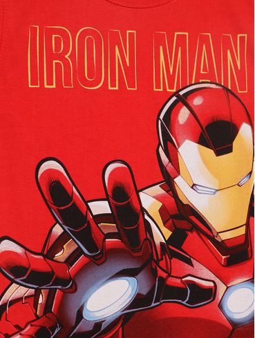 Camiseta Regata Avengers Infantil Para Menino - VERMELHO