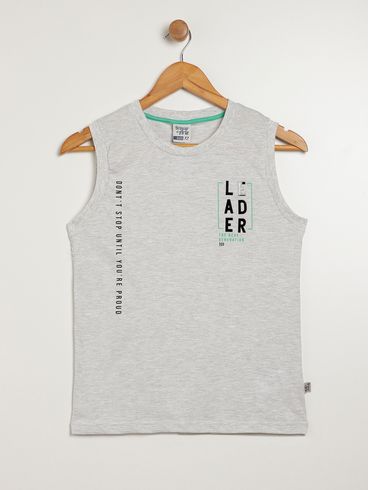 Camiseta Regata Juvenil Para Menino MESCLA