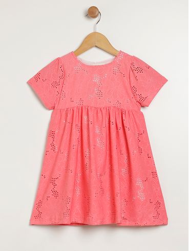 Vestido Infantil Para Menina - CORAL