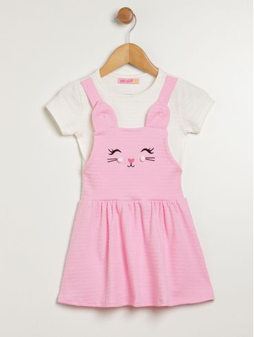 Vestido Infantil Para Menina - ROSA