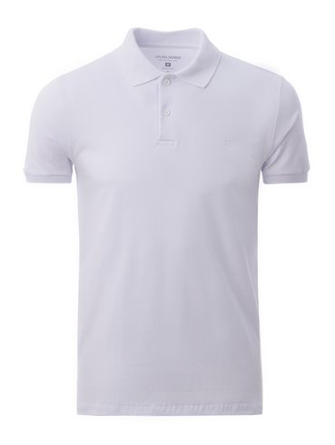 Polo Manga Curta Masculina BRANCO