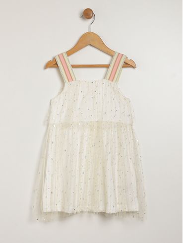 Vestido Infantil Para Menina - OFF WHITE