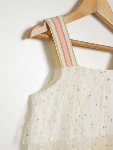 Vestido Infantil Para Menina - OFF WHITE