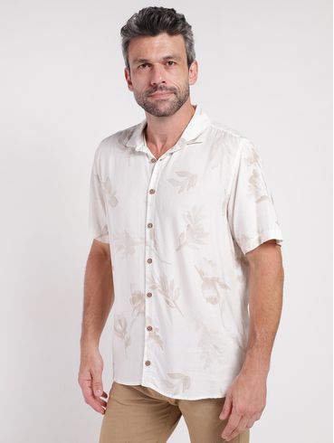 Camisa Manga Curta Masculina AREIA