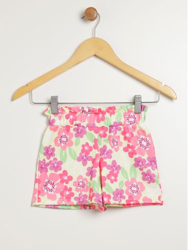 Short Infantil Para Menina - AMARELO