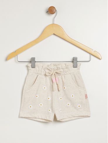 Short Infantil Para Menina - BEGE