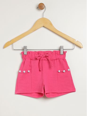 Short Clochard Infantil Para Menina - PINK