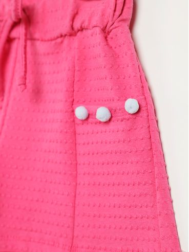 Short Clochard Infantil Para Menina - PINK