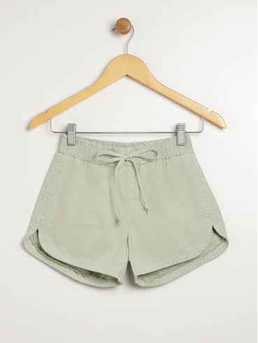 Short Sarja Juvenil Para Menina - VERDE