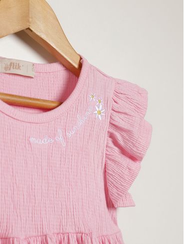 Vestido Flik Infantil Para Menina - ROSA