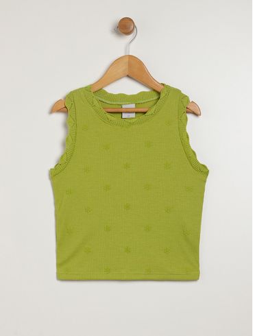 Blusa Regata Juvenil Para Menina - VERDE