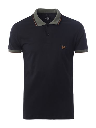 Polo Manga Curta Vilejack Masculina PRETO