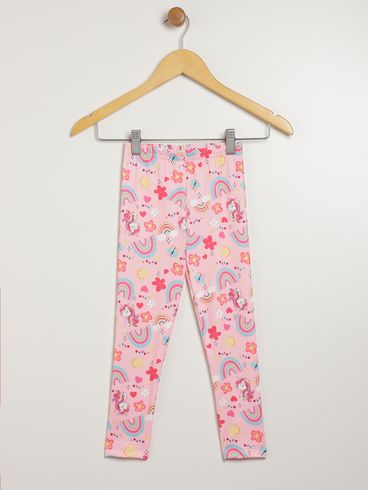 Calça Legging Infantil Para Menina - ROSA