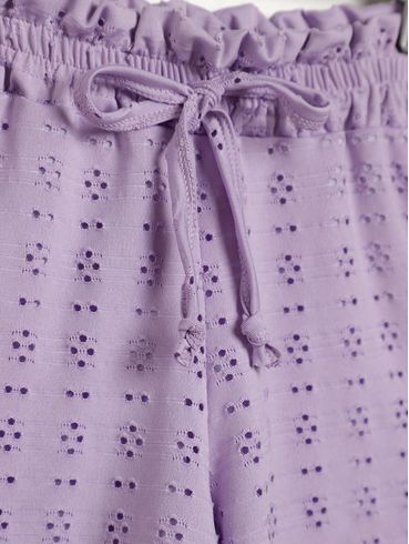 Short Malha Juvenil Para Menina - LILAS