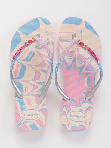 Chinelo Havaianas Infantil Para Menina - ROSA