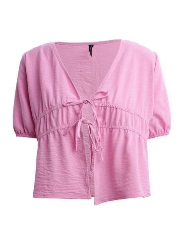 Blusa Manga Curta Com Amarração Feminina ROSA