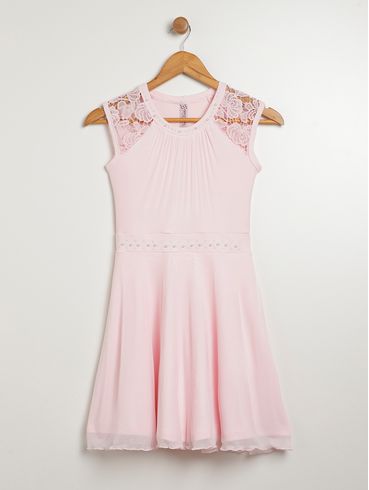 Vestido Juvenil Para Menina - ROSA