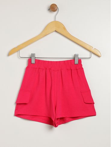 Short Cargo Juvenil Para Menina - PINK