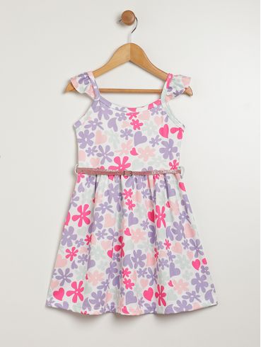 Vestido Crepe Infantil Para Menina - LILAS