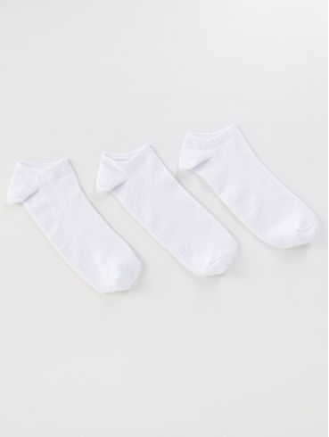 Kit com 03 Meias Masculina BRANCO