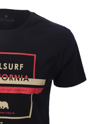 Camiseta Manga Curta Full Surf Masculina PRETO