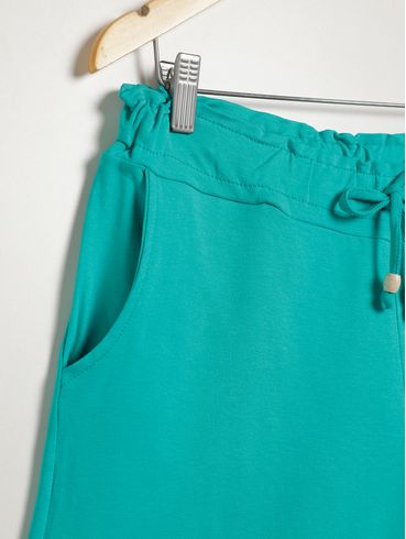 Short Malha Moletinho Plus Size Feminino VERDE