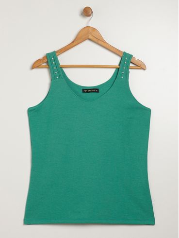 Blusa Regata PLus Size Feminina VERDE