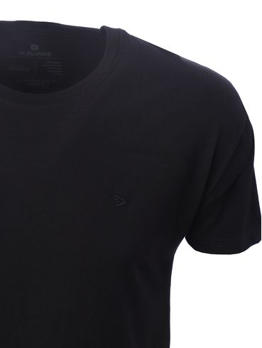 Camiseta Manga Curta Básica Masculina PRETO