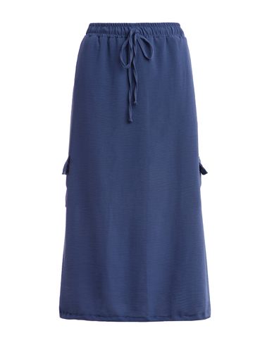 Saia Crepe Feminina AZUL