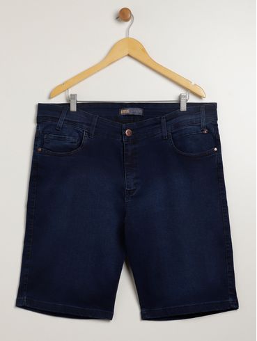 Bermuda Jeans Bivik Plus Size Masculina AZUL