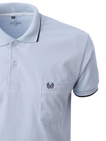 Polo Manga Curta Vilejack Masculina AZUL