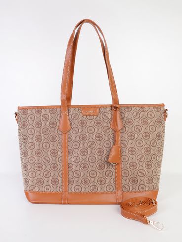 Bolsa Shopper Monograma Gash Feminina CARAMELO