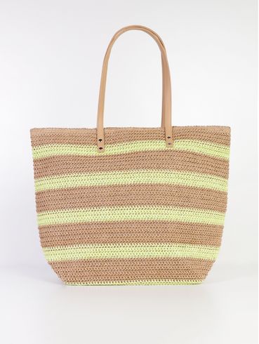 Bolsa de Praia Listrada Feminina VERDE