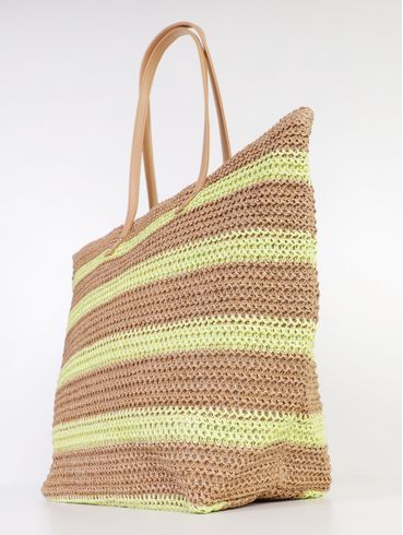 Bolsa de Praia Listrada Feminina VERDE