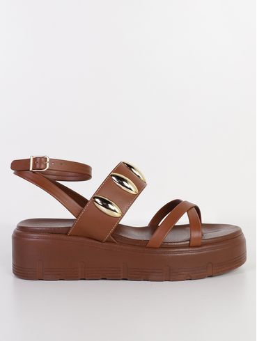 Sandália Flatform Feminina MARROM