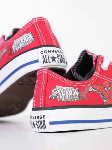 Tênis Homem Aranha Converse Juvenil Para Menino - VERMELHO/BRANCO