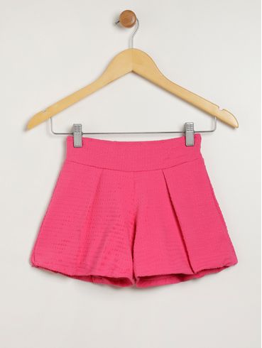 Short Malha Infantil Para Menina - PINK