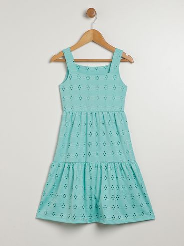 Vestido Juvenil Para Menina - VERDE