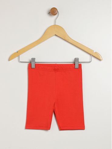 Bermuda Cotton Infantil Para Menina - VERMELHO