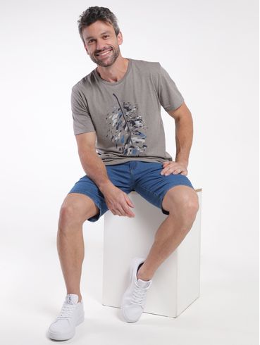 Bermuda Jeans Masculina AZUL