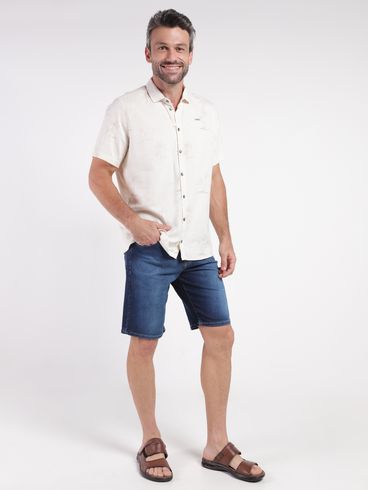Bermuda Jeans Vilejack Masculina AZUL